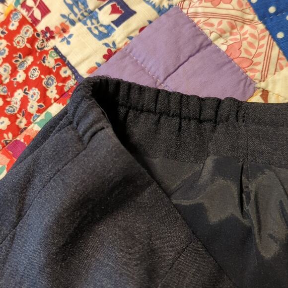 Talbot's Vintage Blue Gray Elastic Back Side Zip Wool Pant Plus Sz 12W - Picture 7 of 12